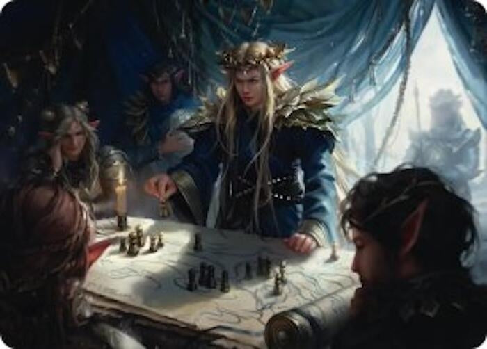 Image for Thranduil the Strategist Art Card (49) [Art Series: The Hobbit] - Magic: The Gathering