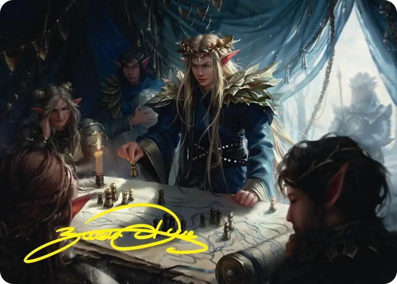 Image for Thranduil the Strategist Art Card (Gold-Stamped Signature) (49) [Art Series: The Hobbit] - Magic: The Gathering