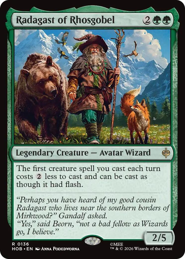 Image for Radagast of Rhosgobel (136) [The Hobbit] - Magic: The Gathering