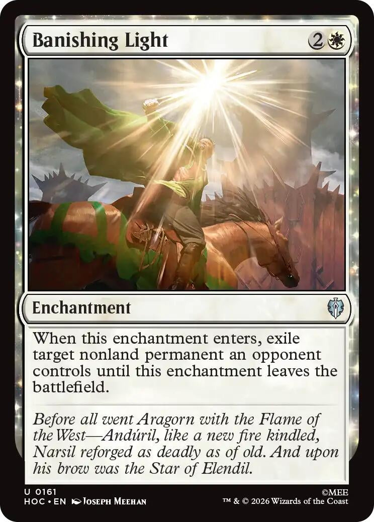 Image for Banishing Light (161) [The Hobbit: Eternal-Legal] - Magic: The Gathering
