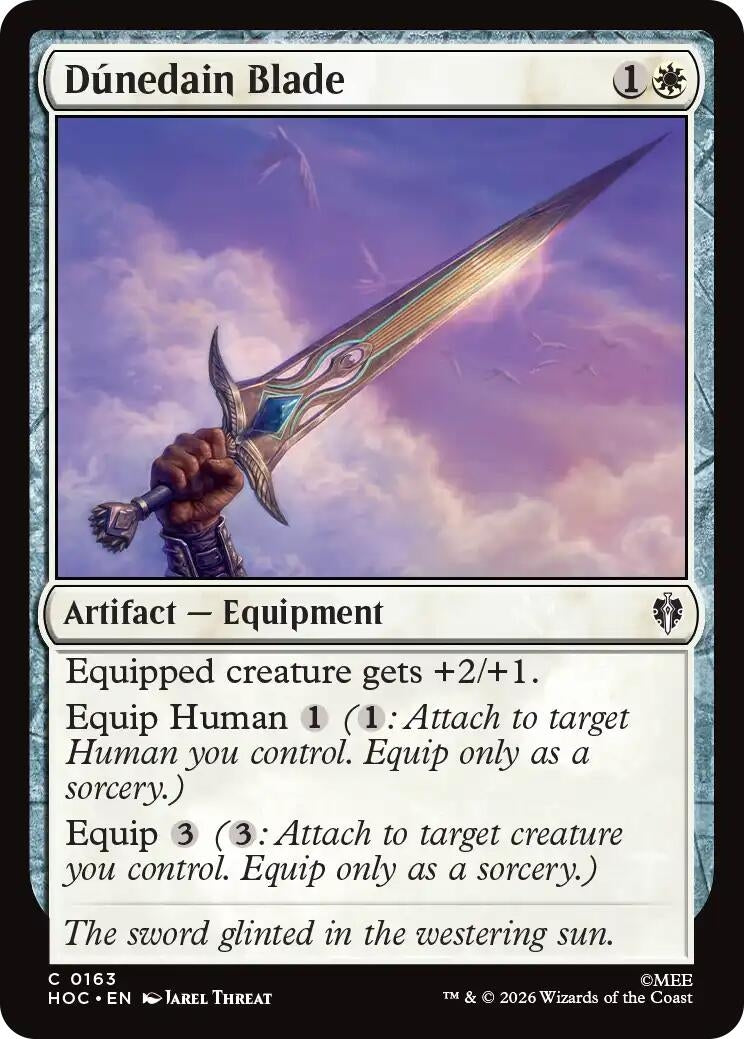 Image for Dunedain Blade (163) [The Hobbit: Eternal-Legal] - Magic: The Gathering