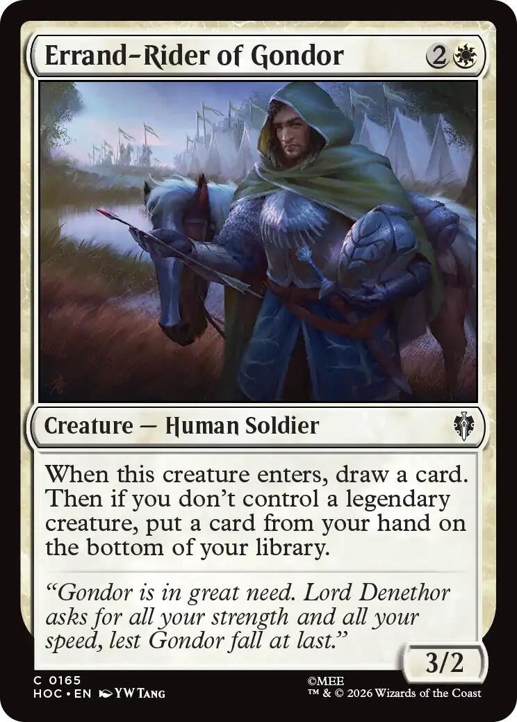 Image for Errand-Rider of Gondor (165) [The Hobbit: Eternal-Legal] - Magic: The Gathering