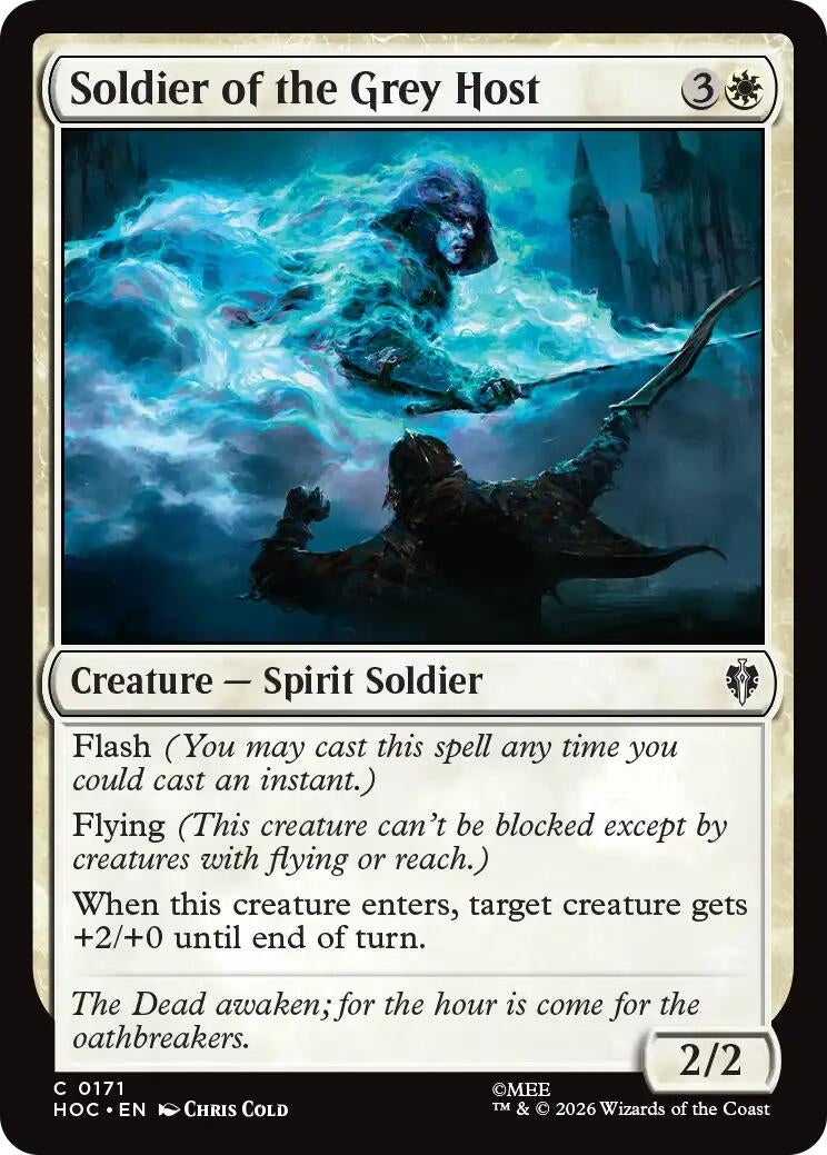 Image for Soldier of the Grey Host (171) [The Hobbit: Eternal-Legal] - Magic: The Gathering
