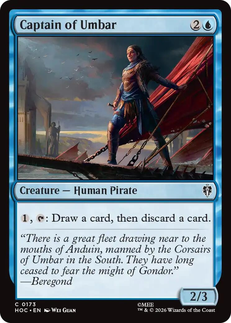 Image for Captain of Umbar (173) [The Hobbit: Eternal-Legal] - Magic: The Gathering