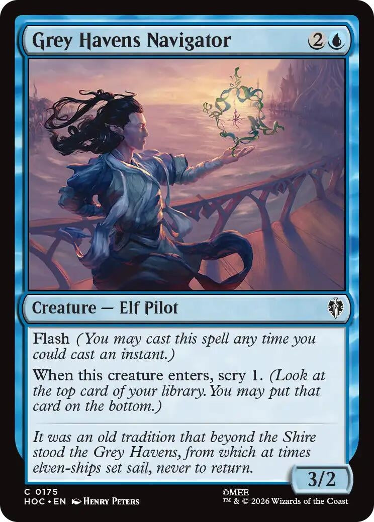 Image for Grey Havens Navigator (175) [The Hobbit: Eternal-Legal] - Magic: The Gathering