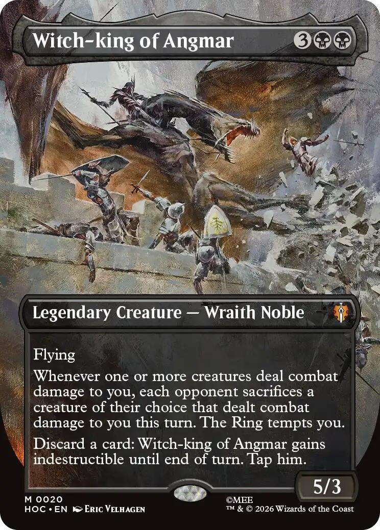 Image for Witch-king of Angmar (Borderless) (20) [The Hobbit: Eternal-Legal] - Magic: The Gathering