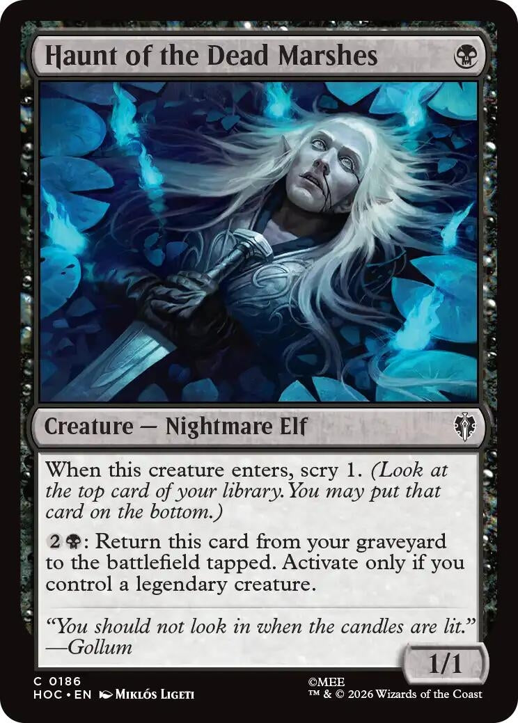Image for Haunt of the Dead Marshes (186) [The Hobbit: Eternal-Legal] - Magic: The Gathering