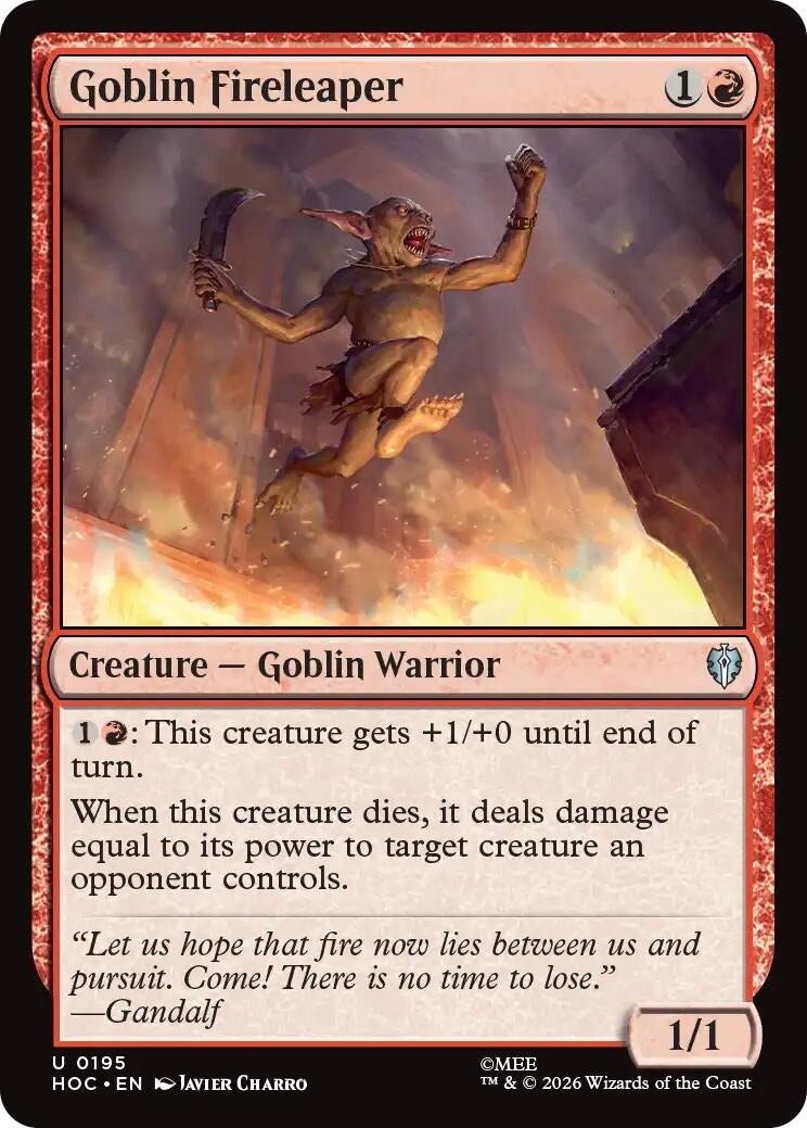 Image for Goblin Fireleaper (195) [The Hobbit: Eternal-Legal] - Magic: The Gathering