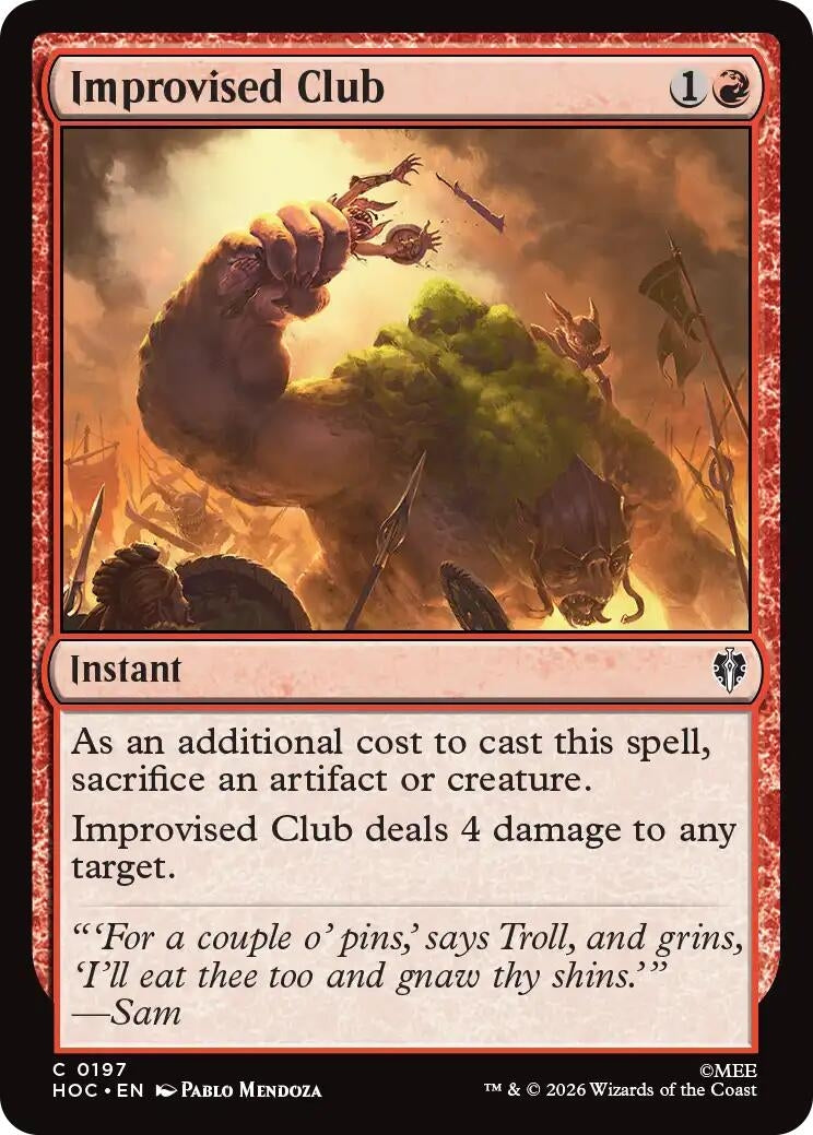 Image for Improvised Club (197) [The Hobbit: Eternal-Legal] - Magic: The Gathering