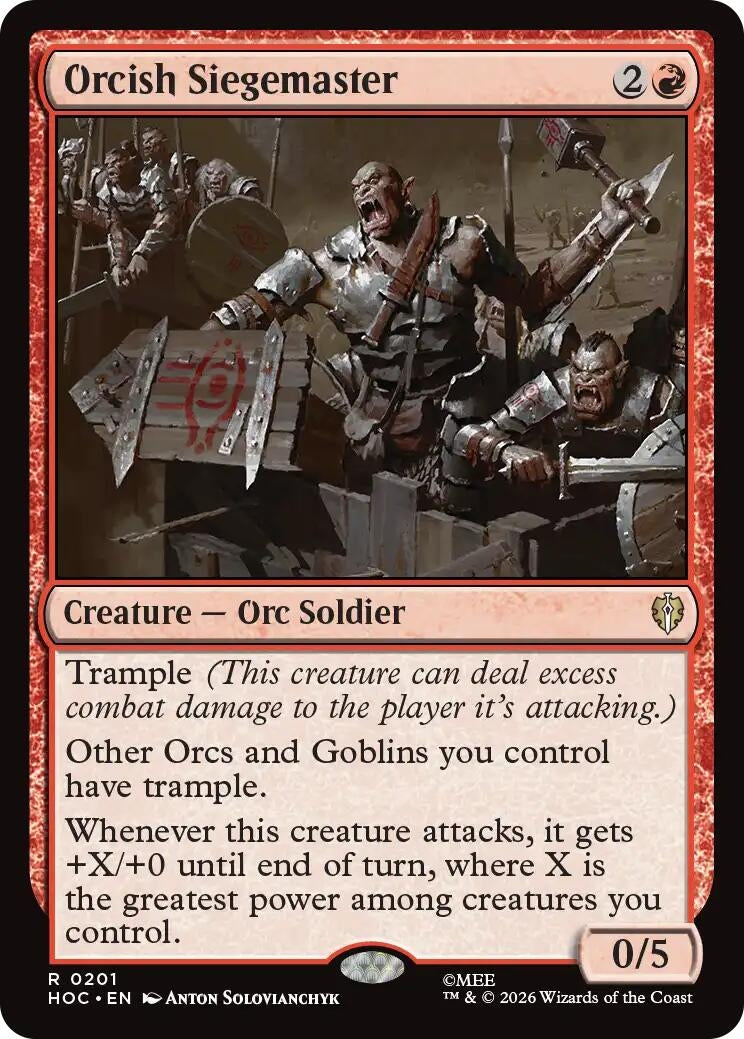 Image for Orcish Siegemaster (201) [The Hobbit: Eternal-Legal] - Magic: The Gathering