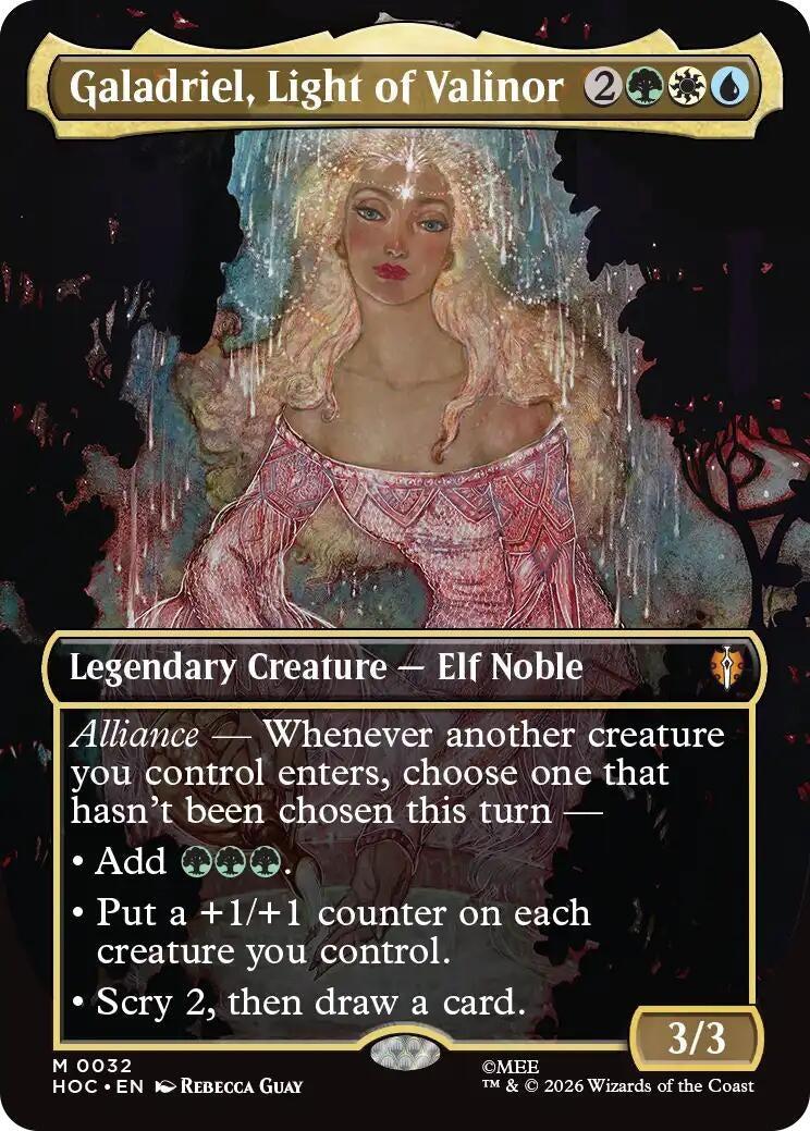 Image for Galadriel, Light of Valinor (Borderless) (32) [The Hobbit: Eternal-Legal] - Magic: The Gathering