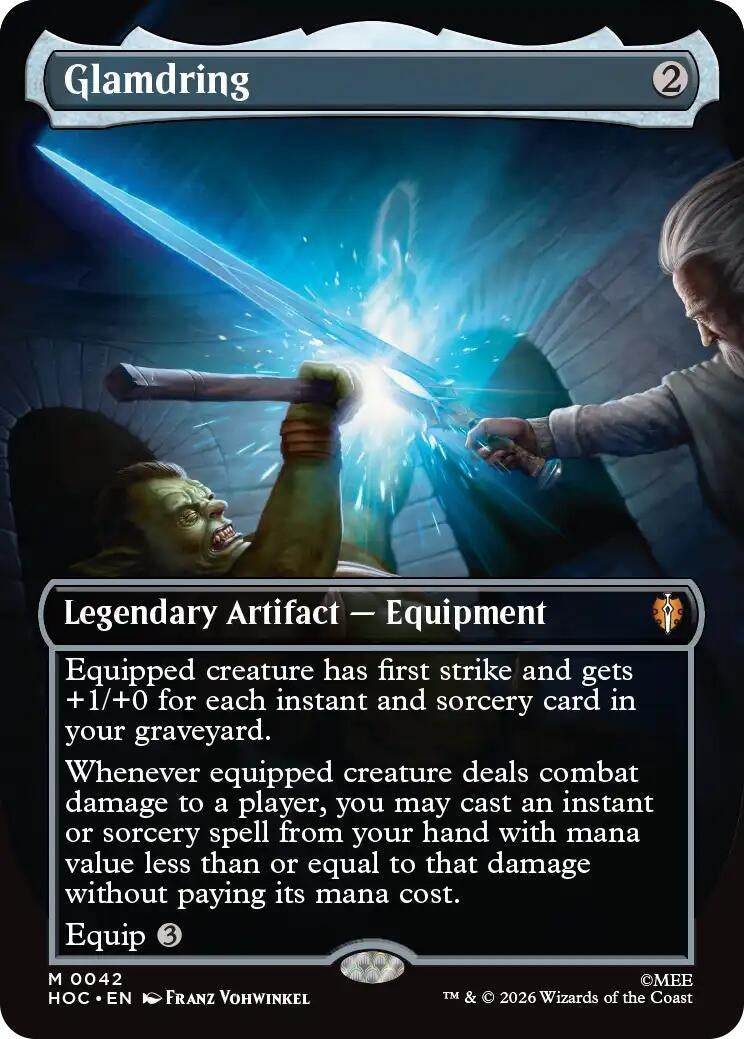 Image for Glamdring (Borderless) (42) [The Hobbit: Eternal-Legal] - Magic: The Gathering