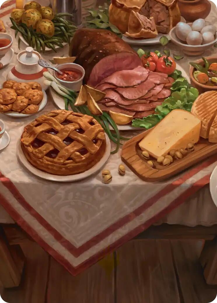 Image for Bag End Banquet Art Card (5/12) (5) [Art Series: The Hobbit] - Magic: The Gathering