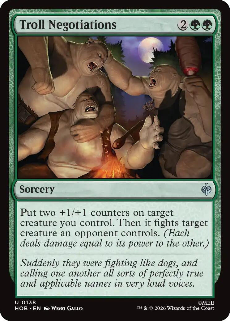 Image for Troll Negotiations (138) [The Hobbit] - Magic: The Gathering