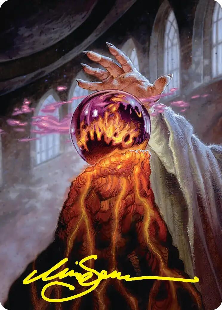 Image for Palantir of Orthanc Art Card (Gold-Stamped Signature) (37) [Art Series: The Hobbit] - Magic: The Gathering