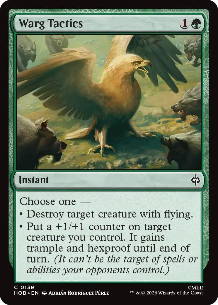 Image for Warg Tactics (139) [The Hobbit] - Magic: The Gathering