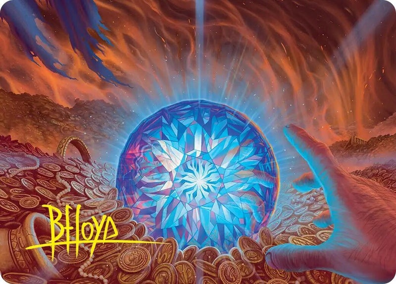 Image for The Arkenstone Art Card (Gold-Stamped Signature) (44) [Art Series: The Hobbit] - Magic: The Gathering
