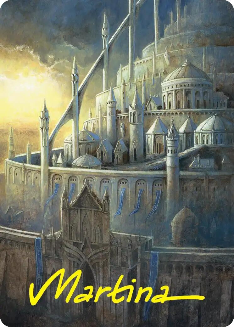 Image for Minas Tirith Art Card (Gold-Stamped Signature) (38) [Art Series: The Hobbit] - Magic: The Gathering