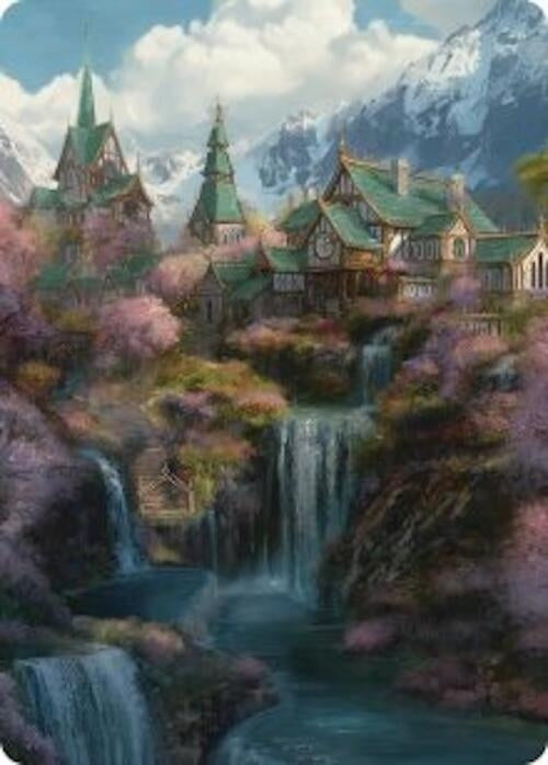 Image for Rivendell Art Card (40) [Art Series: The Hobbit] - Magic: The Gathering