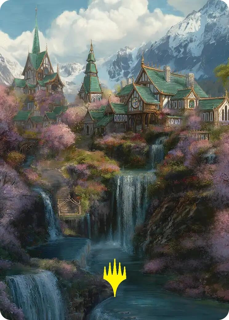 Image for Rivendell Art Card (Gold-Stamped) (40) [Art Series: The Hobbit] - Magic: The Gathering