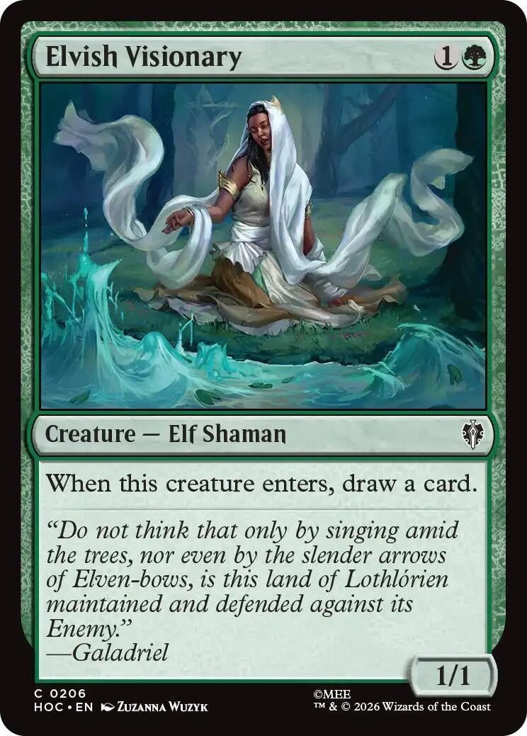 Image for Elvish Visionary (206) [The Hobbit: Eternal-Legal] - Magic: The Gathering