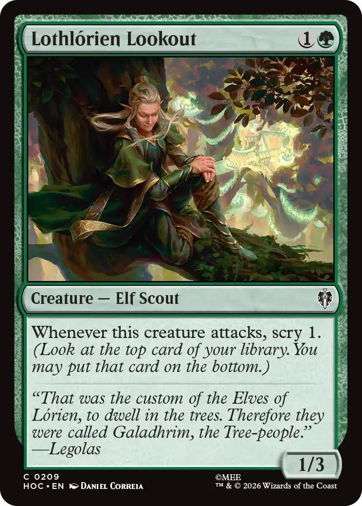 Image for Lothlorien Lookout (209) [The Hobbit: Eternal-Legal] - Magic: The Gathering