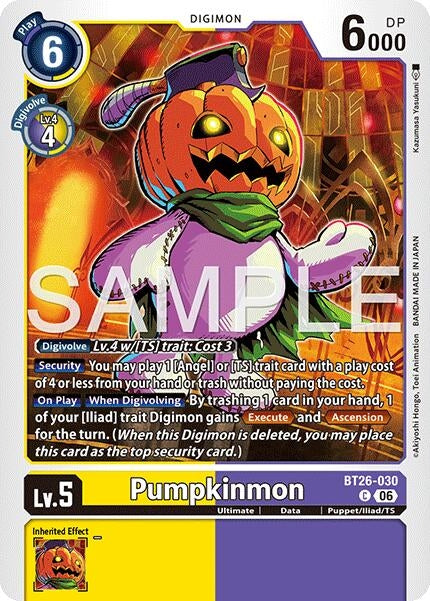 Image for Pumpkinmon (BT26-030 C) [Timeless Bonds] - Digimon Card Game