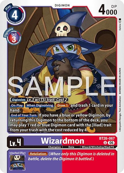 Image for Wizardmon (BT26-067 U) [Timeless Bonds] - Digimon Card Game