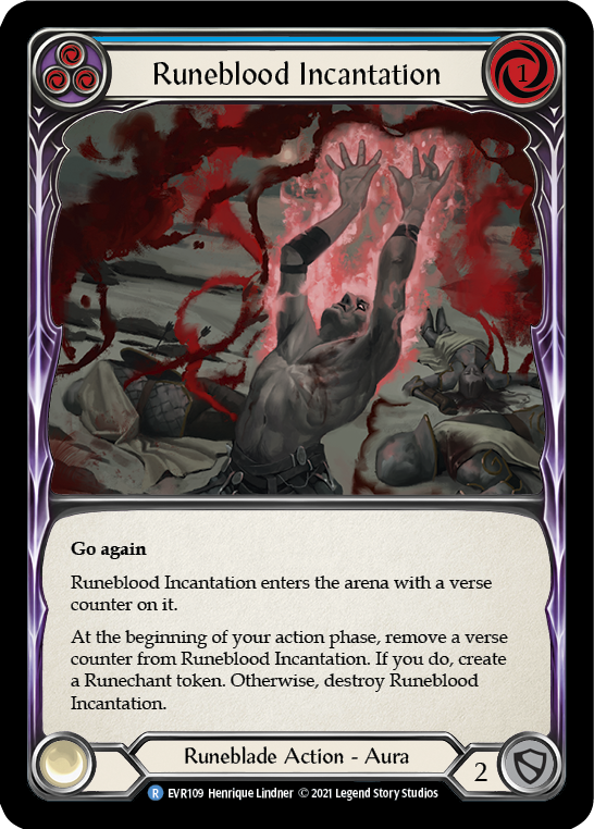 Runeblood Incantation (Blue) (EVR109) [Everfest]
