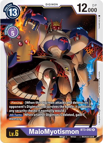 MaloMyotismon (BT3-092 R) [Revision Pack Cards]
