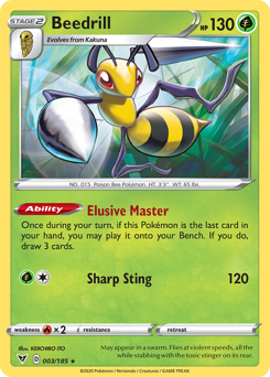 Beedrill (003/185) [SWSH04: Vivid Voltage]