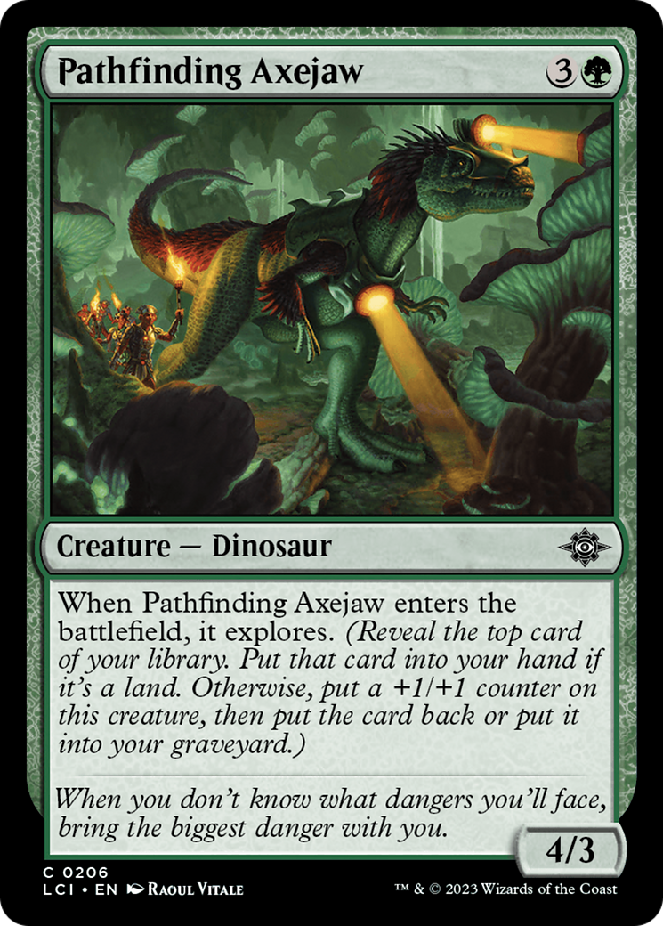 Pathfinding Axejaw (206) [The Lost Caverns of Ixalan]