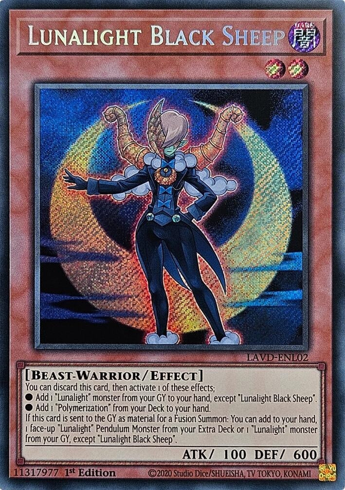Image for Lunalight Black Sheep (Secret Rare) (LAVD-ENL02) [Legendary Arc-V Decks] - YuGiOh