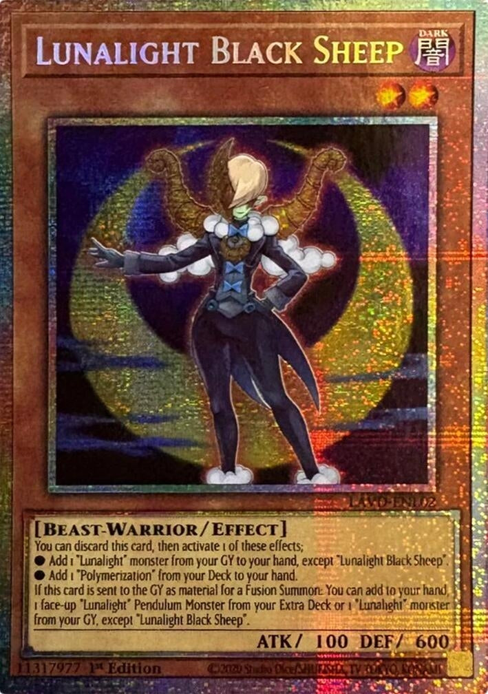 Image for Lunalight Black Sheep (Starlight Rare) (LAVD-ENL02) [Legendary Arc-V Decks] - YuGiOh