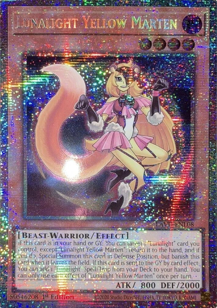 Image for Lunalight Yellow Marten (Starlight Rare) (LAVD-ENL08) [Legendary Arc-V Decks] - YuGiOh