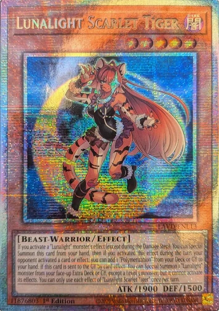 Image for Lunalight Scarlet Tiger (Starlight Rare) (LAVD-ENL13) [Legendary Arc-V Decks] - YuGiOh
