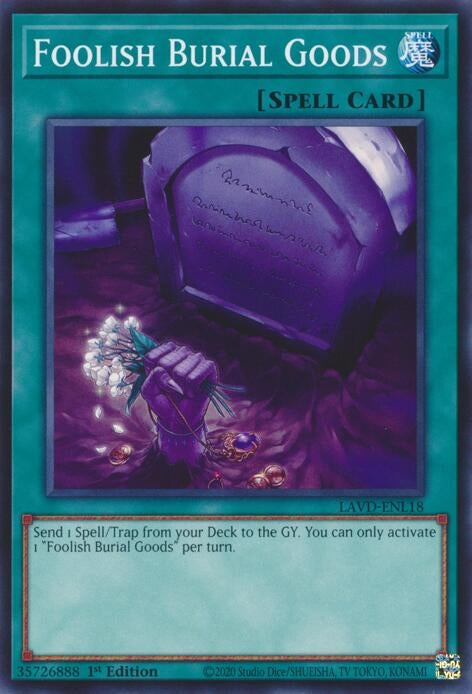 Image for Foolish Burial Goods (LAVD-ENL18) [Legendary Arc-V Decks] - YuGiOh