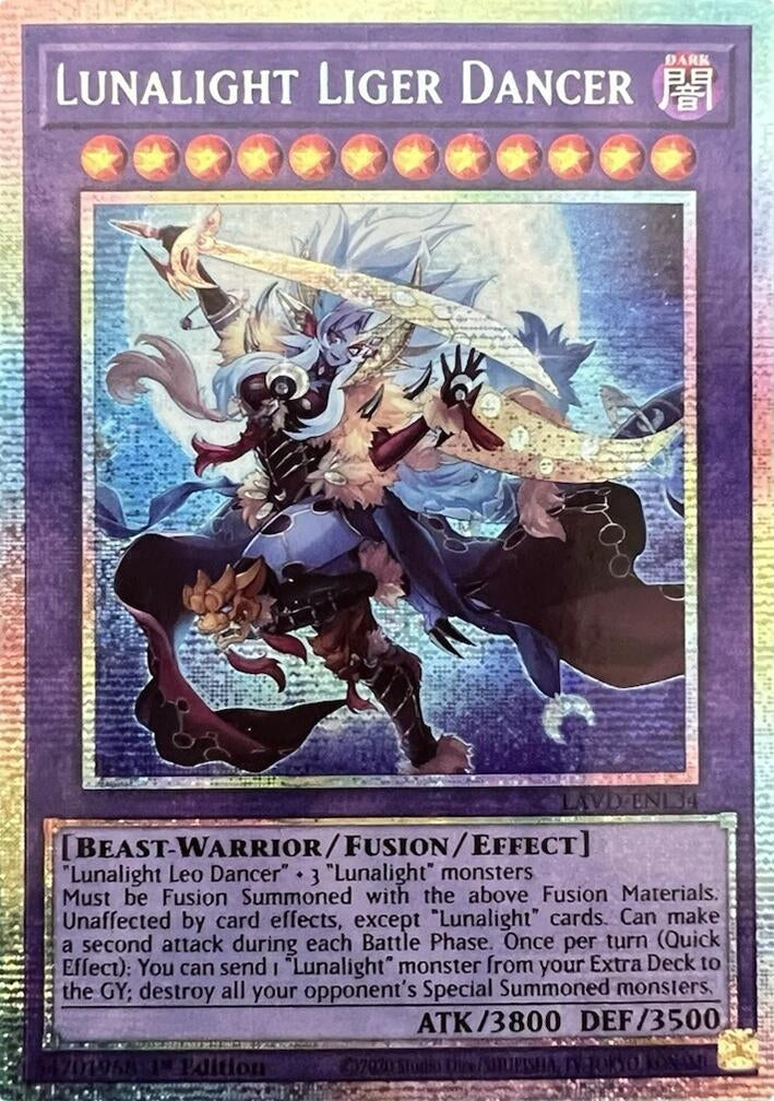 Image for Lunalight Liger Dancer (Starlight Rare) (LAVD-ENL34) [Legendary Arc-V Decks] - YuGiOh