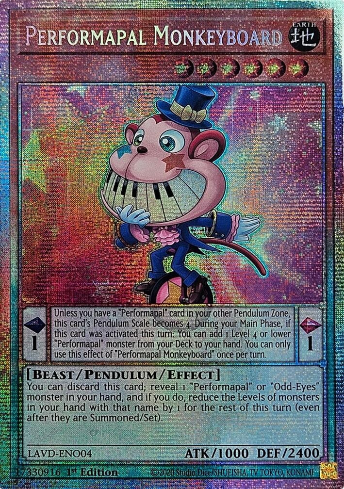 Image for Performapal Monkeyboard (Starlight Rare) (LAVD-ENO04) [Legendary Arc-V Decks] - YuGiOh
