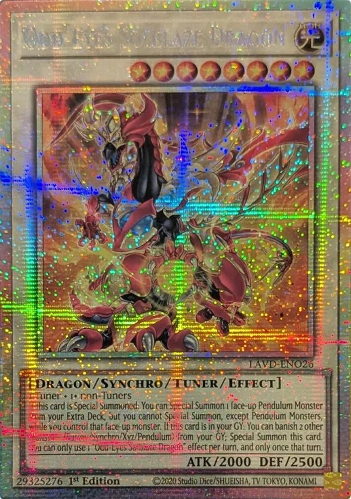 Image for Odd-Eyes Solblaze Dragon (Starlight Rare) (LAVD-ENO26) [Legendary Arc-V Decks] - YuGiOh