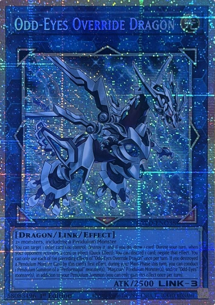 Image for Odd-Eyes Override Dragon (Starlight Rare) (LAVD-ENO38) [Legendary Arc-V Decks] - YuGiOh