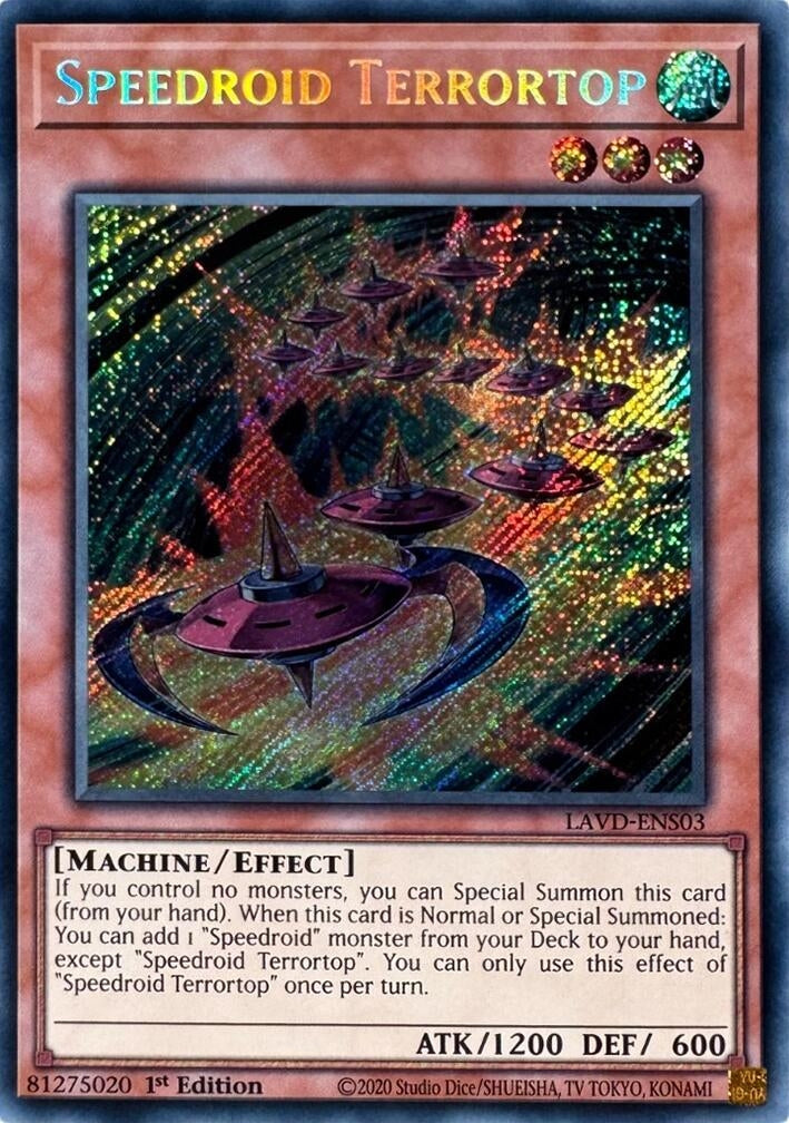 Image for Speedroid Terrortop (Secret Rare) (LAVD-ENS03) [Legendary Arc-V Decks] - YuGiOh