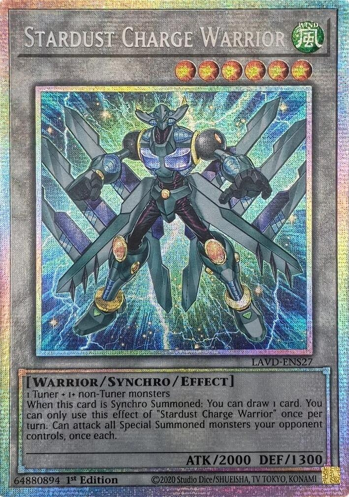 Image for Stardust Charge Warrior (Starlight Rare) (LAVD-ENS27) [Legendary Arc-V Decks] - YuGiOh