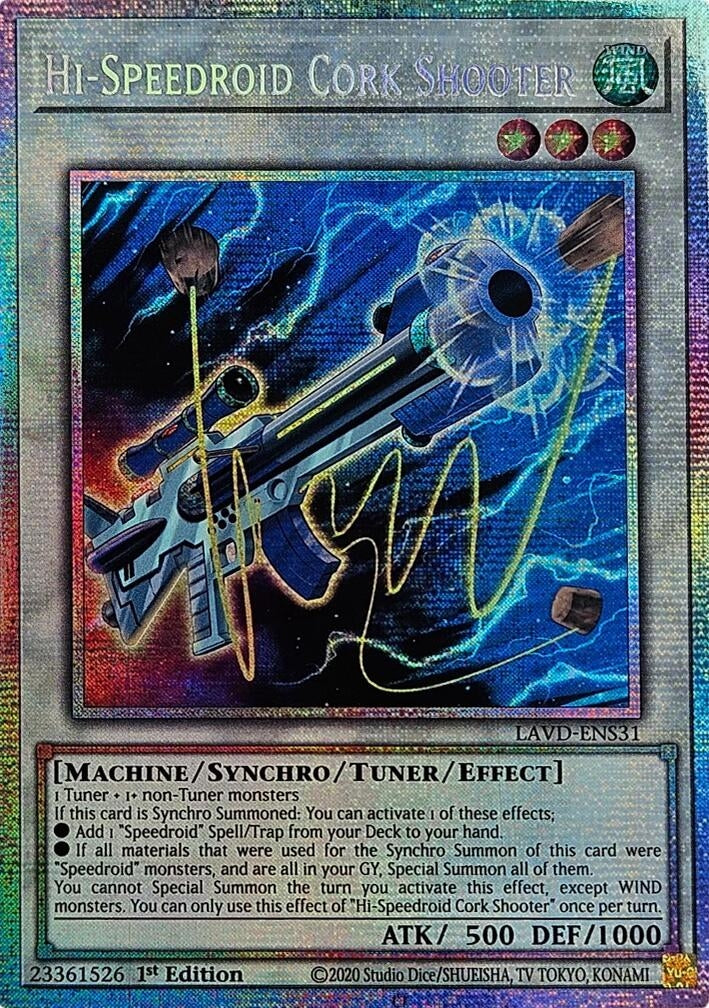 Image for Hi-Speedroid Cork Shooter (Starlight Rare) (LAVD-ENS31) [Legendary Arc-V Decks] - YuGiOh