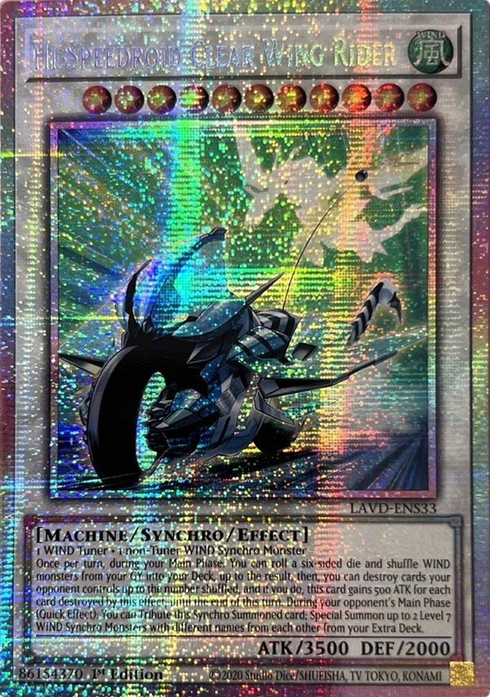 Image for Hi-Speedroid Clear Wing Rider (Starlight Rare) (LAVD-ENS33) [Legendary Arc-V Decks] - YuGiOh