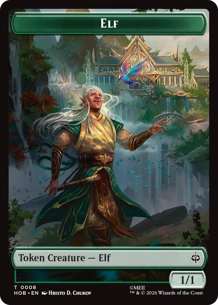 Image for Elf // Treasure (0013) Double-Sided Token (8 // 13) [The Hobbit] - Magic: The Gathering