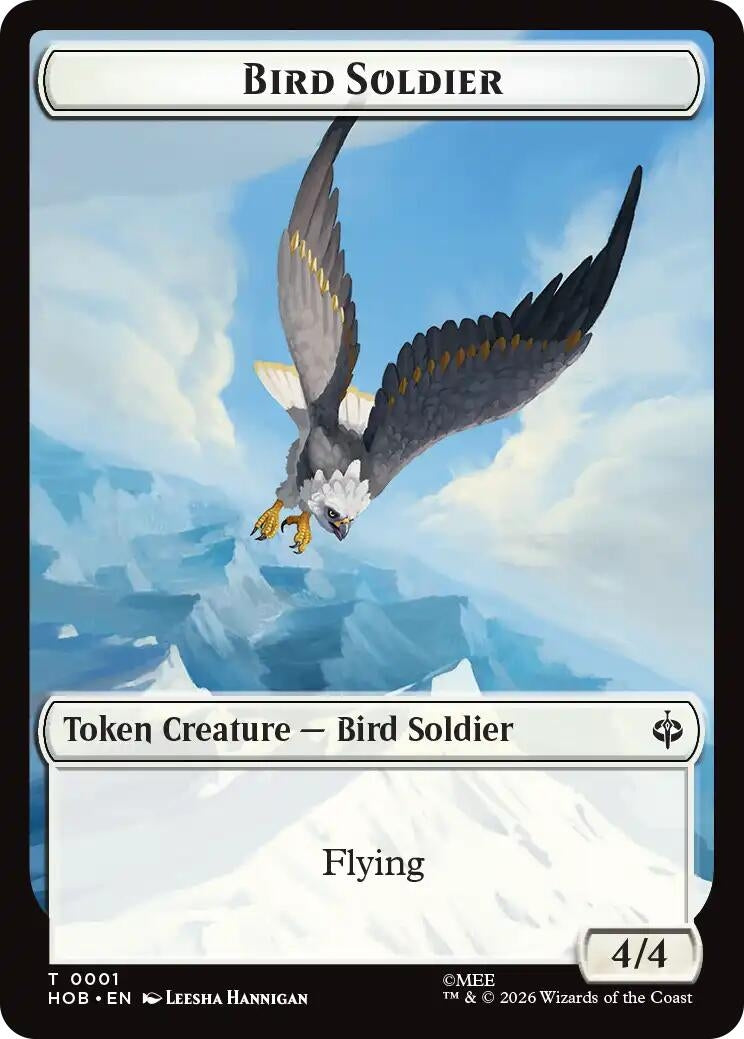 Image for Bird Soldier // Axe Double-Sided Token (1 // 10) [The Hobbit] - Magic: The Gathering
