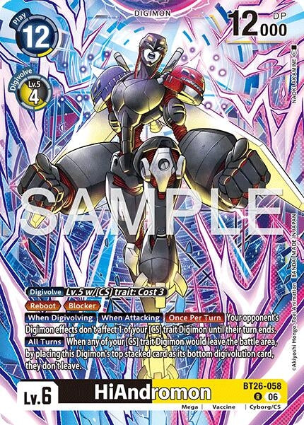 HiAndromon (BT26-058 R) [Timeless Bonds]