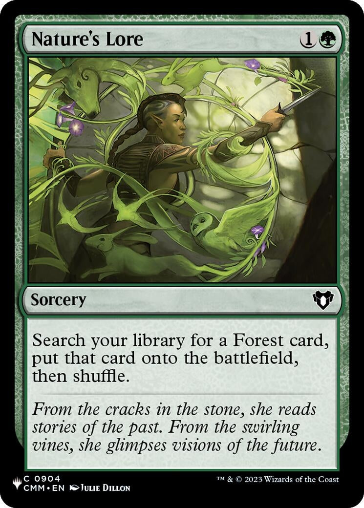 Image for Nature's Lore (CMM) (904) [The List Reprints] - Magic: The Gathering