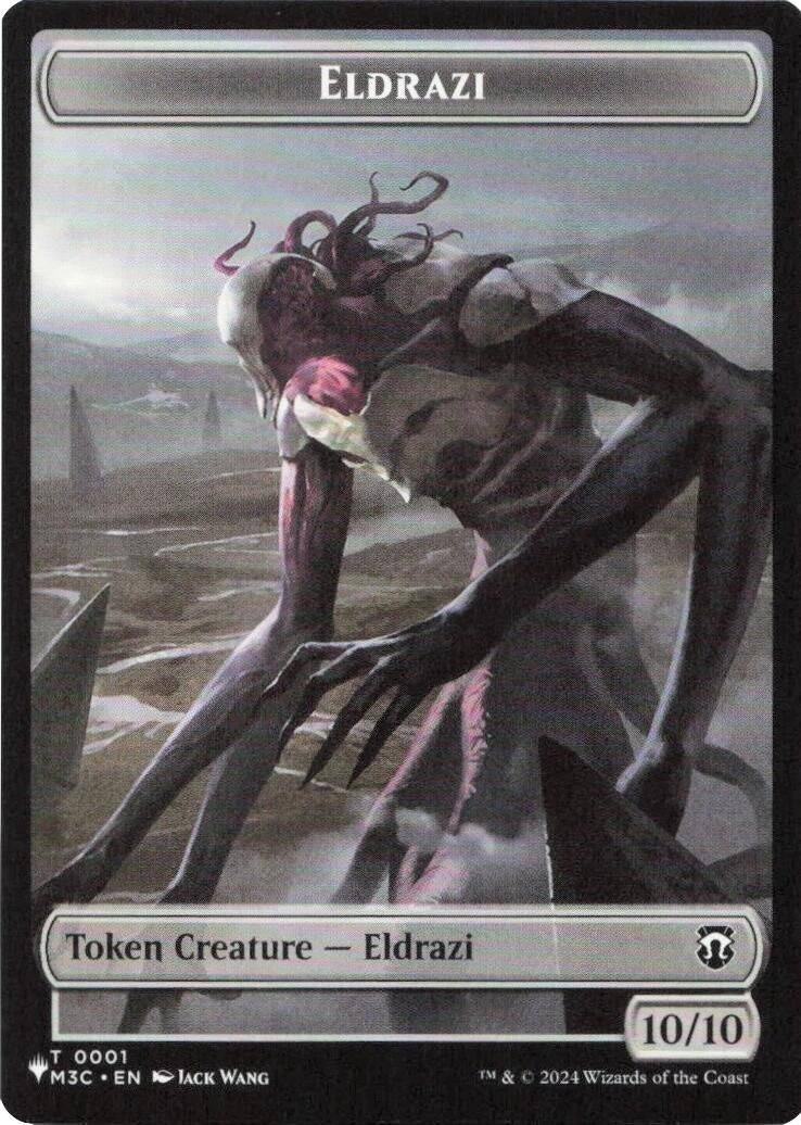 Image for Eldrazi // Elf Warrior Double-Sided Token (1 // 21) [The List Reprints] - Magic: The Gathering